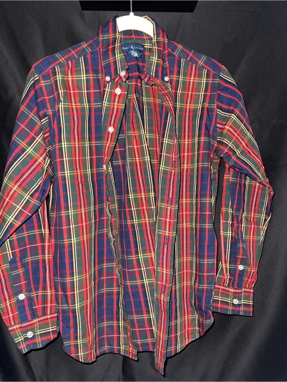Ralph Lauren Plaid Button Down in Blue & Red